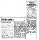 Petaluma Argus-Courier, CA - Obituary & Funeral Notice for Clarence Wagner, [0244]