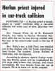 Harlan News-Advertiser, IA - Rev. Vincent Waltz in Vehicle Accident [0838]