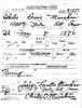 WW I Draft Registration Card, IA, Pottawattamie Co., Avoca - Charles Dennis Minahan [0980]