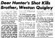 Indian Valley Record, CA, Greenville; Oct 22, 1959 - Weston Quigley Killed in Deer Hunting Accident [1663]