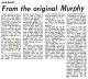 Tri-City Herald, WA, Pasco - George E. Nichols on the Origin of Murphy's Law [1793]