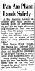 San Mateo Times, CA; Aug 3, 1957 - George Wernet Lands Plane Safely [2319]