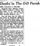 Utica Observer-Dispatch, NY - Obituary for Mrs. Leland J. Miller [3307]
