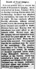 Plumas National Bulletin, CA, Quincy - Death of Frederick S. Quigley [3379]