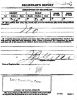 WW I Draft Registration Card, TX, Wise Co. - Dewey Otis Walker [4139]