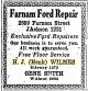 Omaha World-Herald, NE - Advertisement for Farnam Ford Repair, H. J. (Hank) Wilmes [5108]